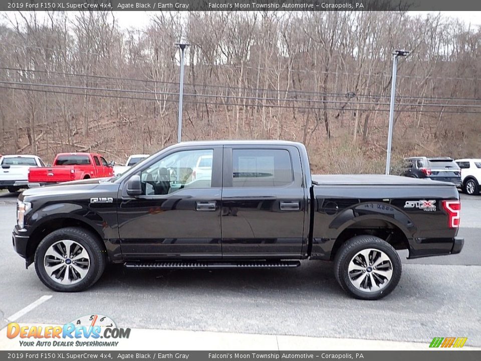 2019 Ford F150 XL SuperCrew 4x4 Agate Black / Earth Gray Photo #5