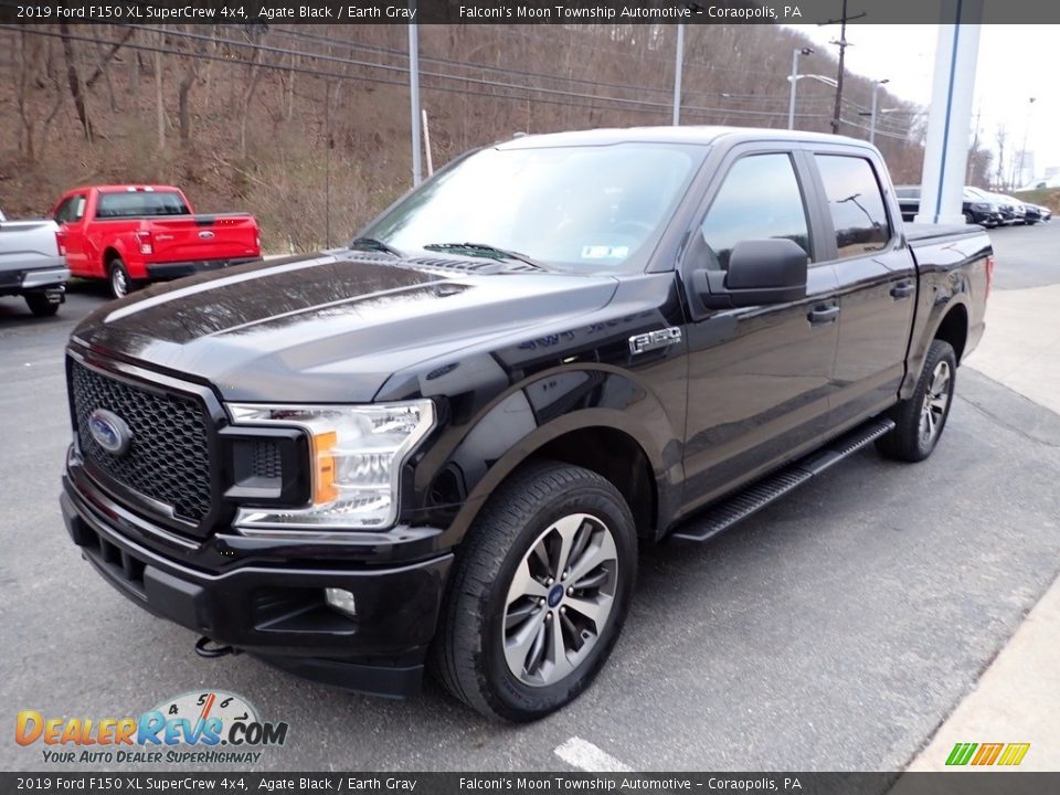 2019 Ford F150 XL SuperCrew 4x4 Agate Black / Earth Gray Photo #6