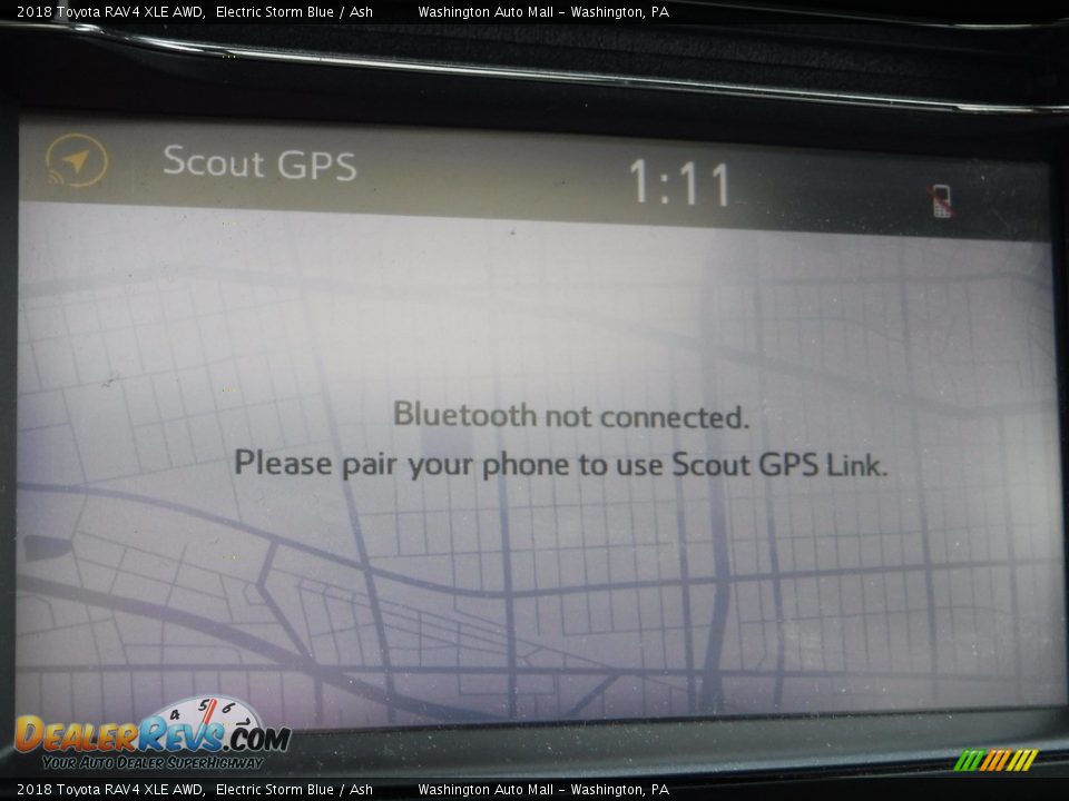 2018 Toyota RAV4 XLE AWD Electric Storm Blue / Ash Photo #5