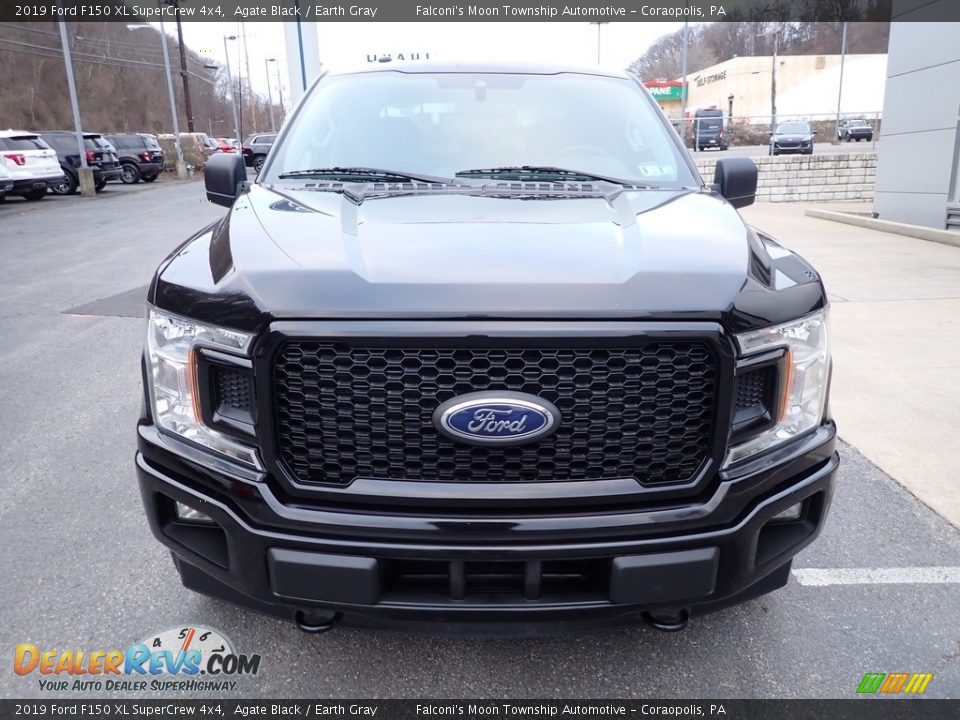 2019 Ford F150 XL SuperCrew 4x4 Agate Black / Earth Gray Photo #7