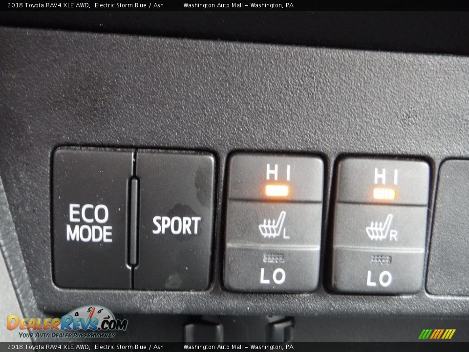 2018 Toyota RAV4 XLE AWD Electric Storm Blue / Ash Photo #7