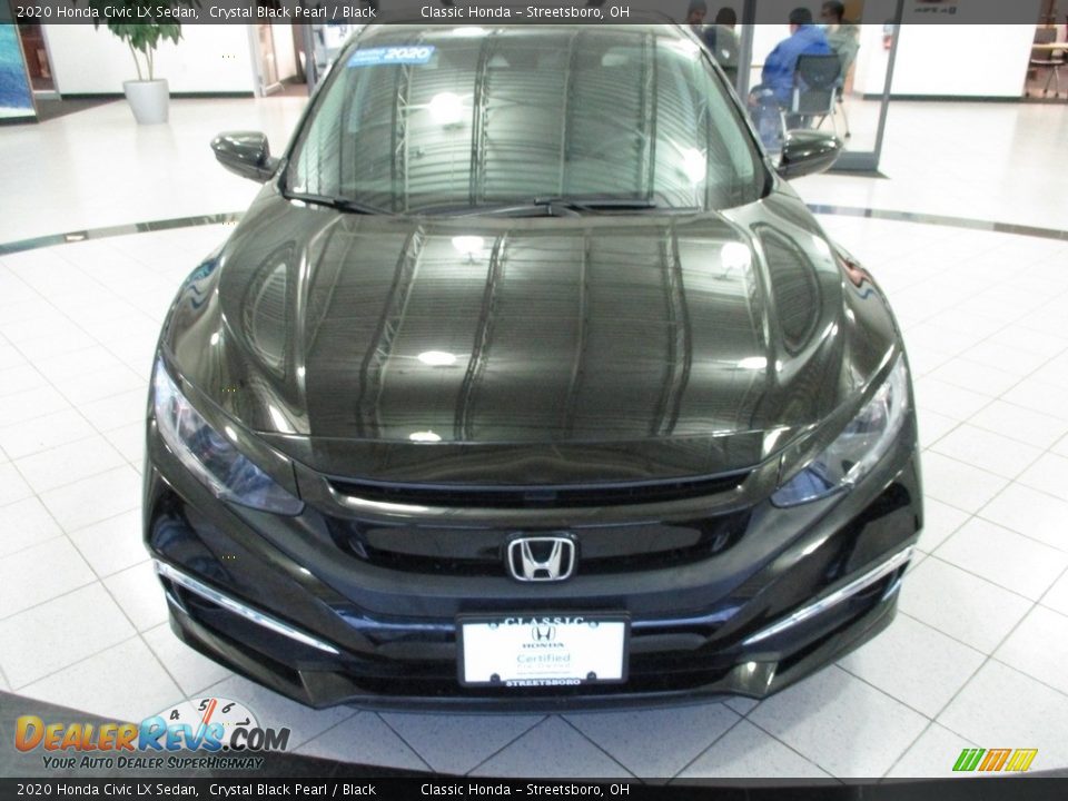 2020 Honda Civic LX Sedan Crystal Black Pearl / Black Photo #2