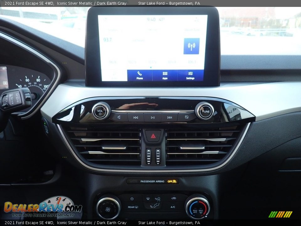 Controls of 2021 Ford Escape SE 4WD Photo #20