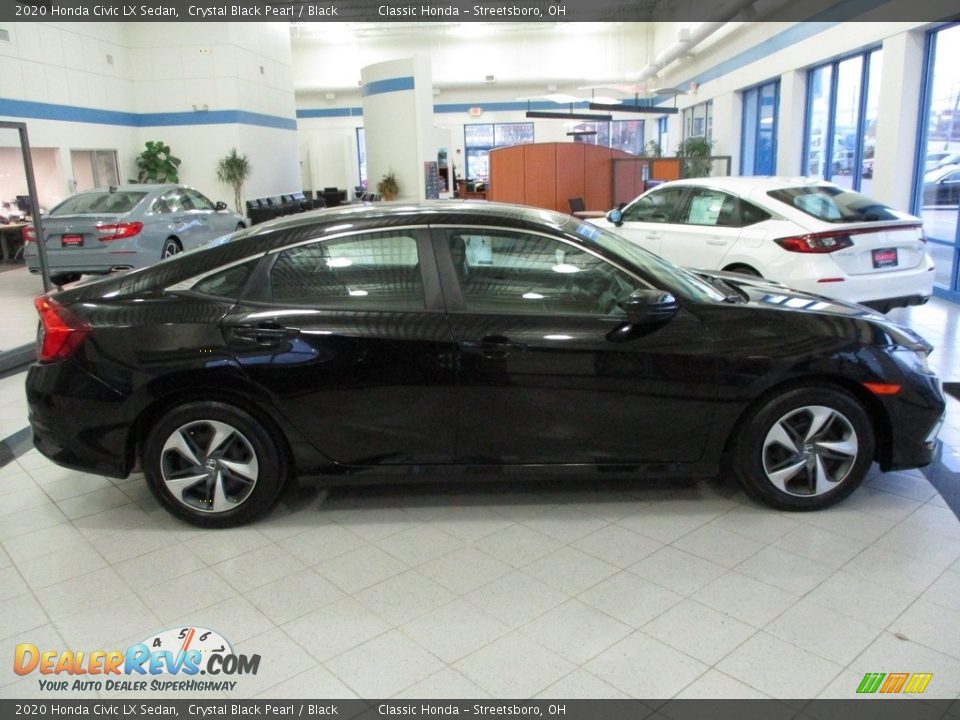 2020 Honda Civic LX Sedan Crystal Black Pearl / Black Photo #4