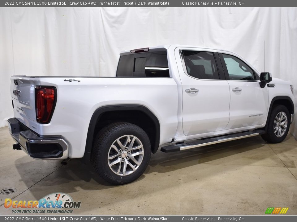 2022 GMC Sierra 1500 Limited SLT Crew Cab 4WD White Frost Tricoat / Dark Walnut/Slate Photo #2