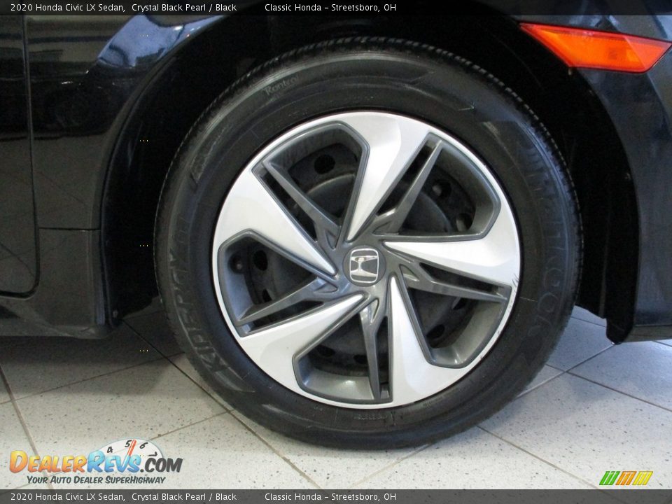 2020 Honda Civic LX Sedan Crystal Black Pearl / Black Photo #5