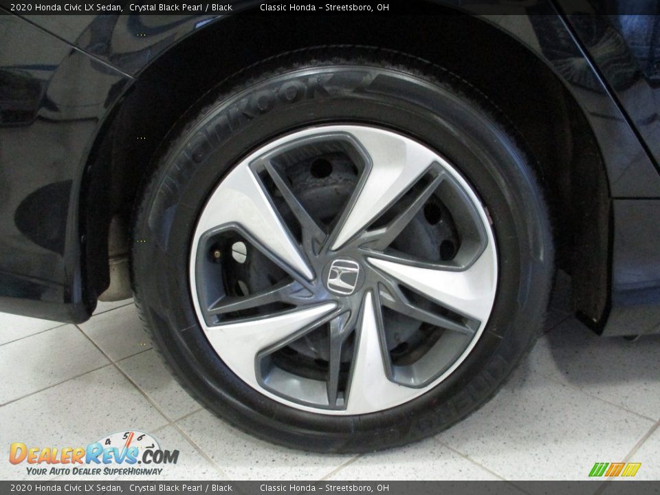 2020 Honda Civic LX Sedan Crystal Black Pearl / Black Photo #6