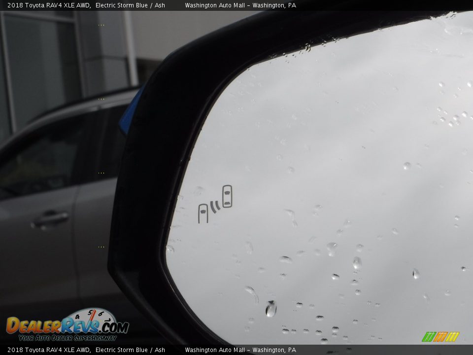 2018 Toyota RAV4 XLE AWD Electric Storm Blue / Ash Photo #12