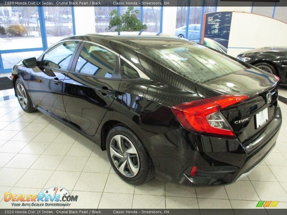 2020 Honda Civic LX Sedan Crystal Black Pearl / Black Photo #9