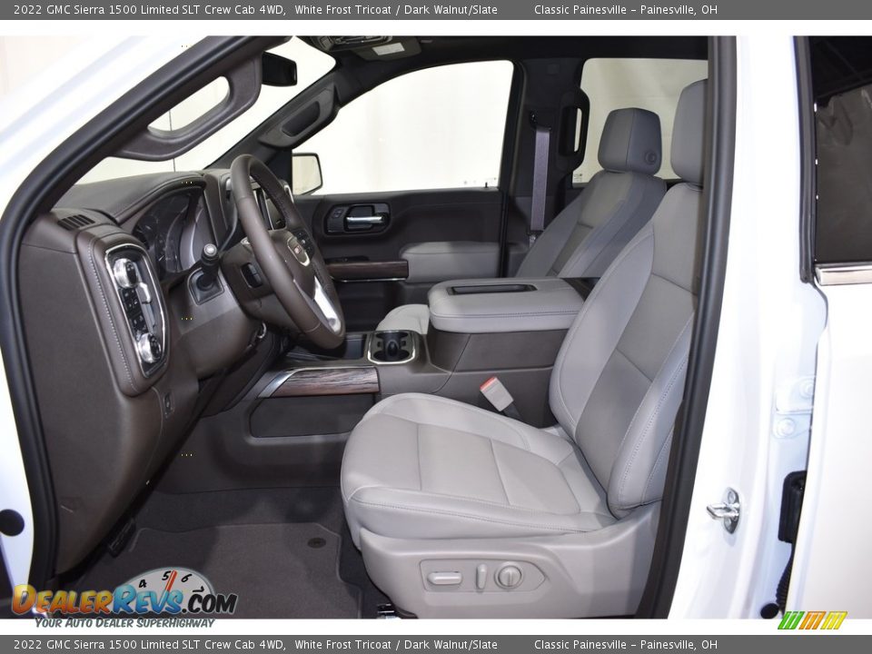 2022 GMC Sierra 1500 Limited SLT Crew Cab 4WD White Frost Tricoat / Dark Walnut/Slate Photo #7