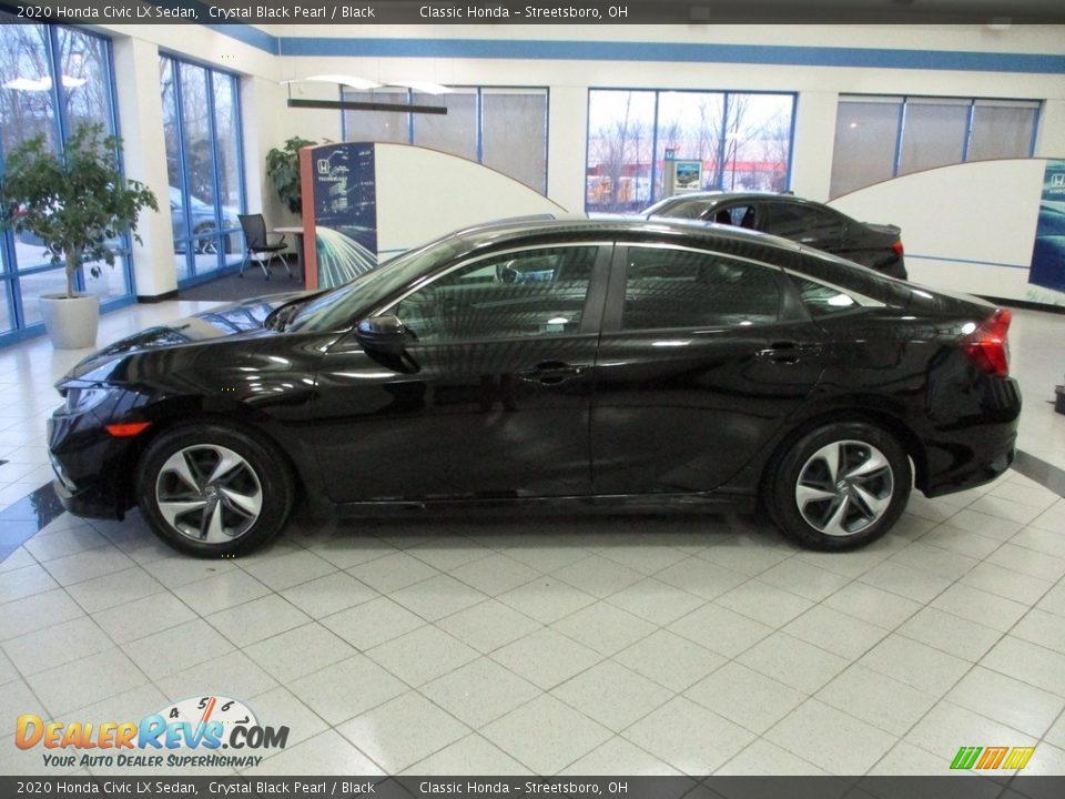 2020 Honda Civic LX Sedan Crystal Black Pearl / Black Photo #10