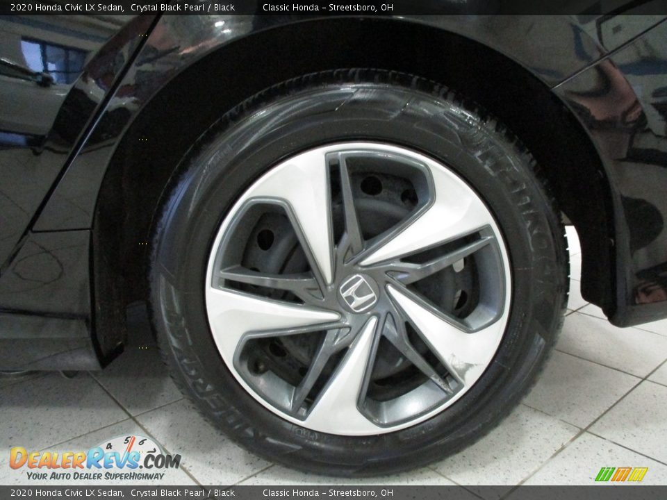 2020 Honda Civic LX Sedan Crystal Black Pearl / Black Photo #11
