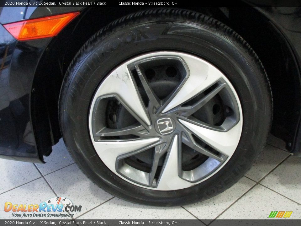 2020 Honda Civic LX Sedan Crystal Black Pearl / Black Photo #12