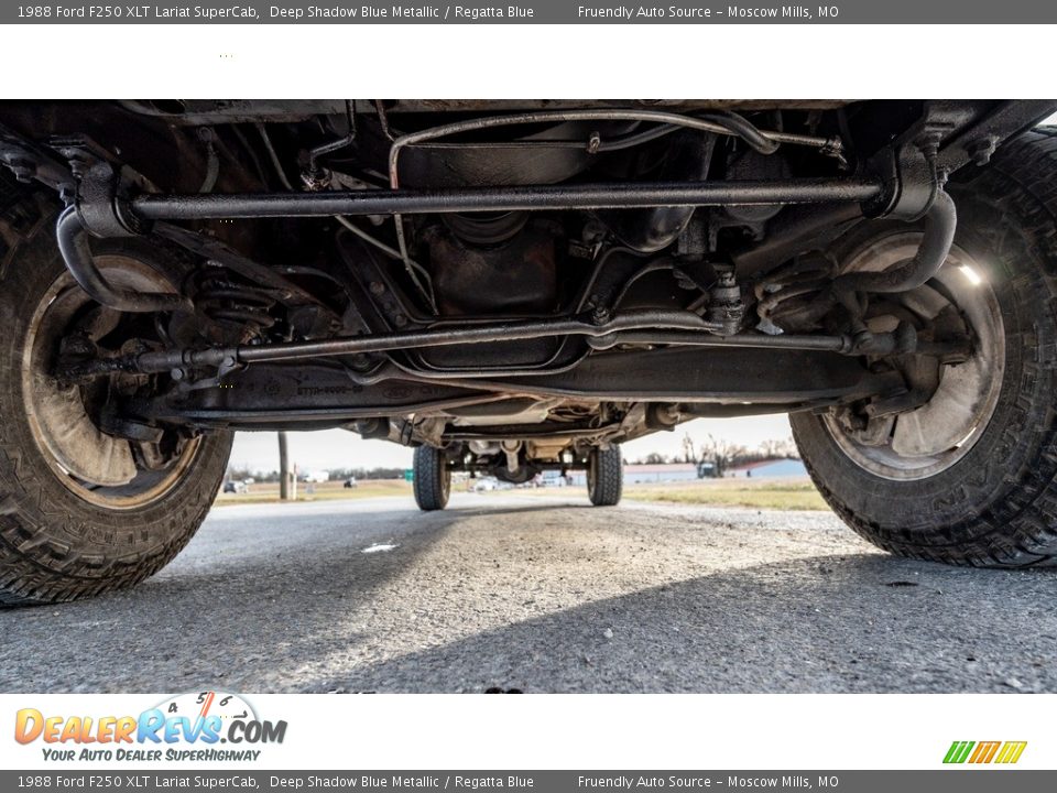 Undercarriage of 1988 Ford F250 XLT Lariat SuperCab Photo #10