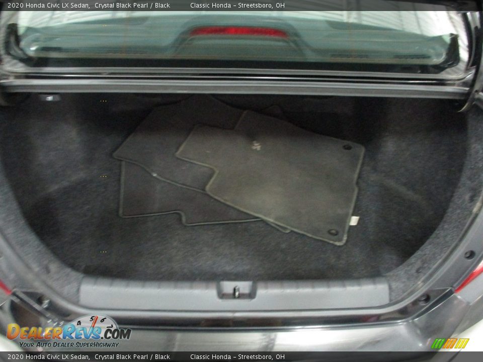 2020 Honda Civic LX Sedan Crystal Black Pearl / Black Photo #13