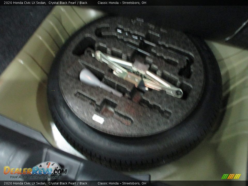 2020 Honda Civic LX Sedan Crystal Black Pearl / Black Photo #14