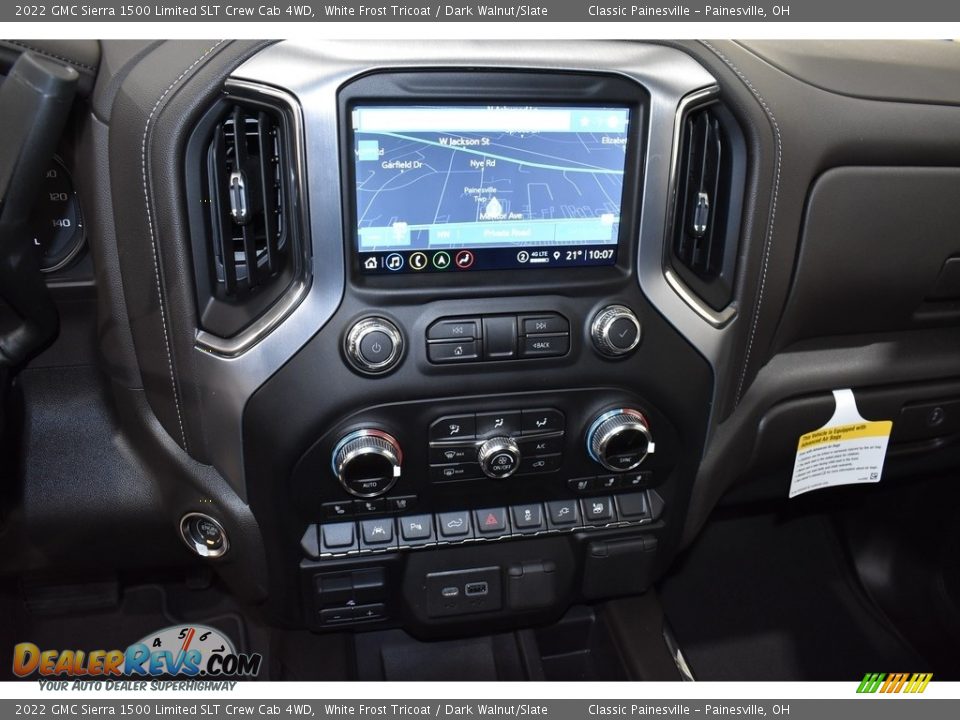 2022 GMC Sierra 1500 Limited SLT Crew Cab 4WD White Frost Tricoat / Dark Walnut/Slate Photo #13