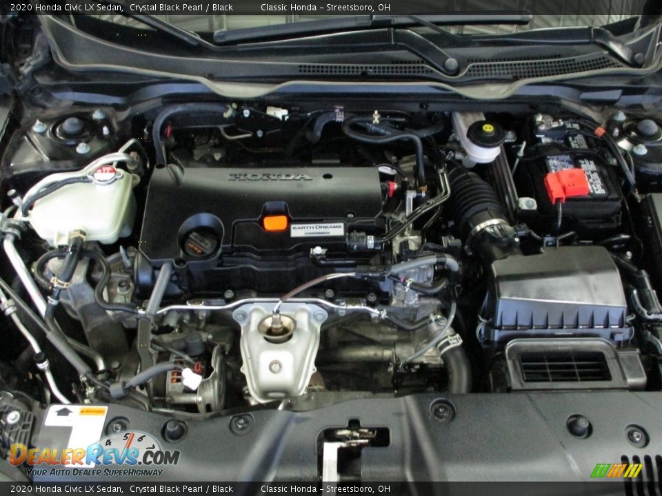 2020 Honda Civic LX Sedan Crystal Black Pearl / Black Photo #15