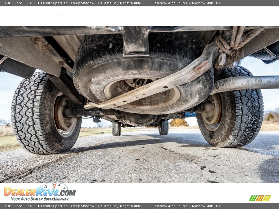 Undercarriage of 1988 Ford F250 XLT Lariat SuperCab Photo #13