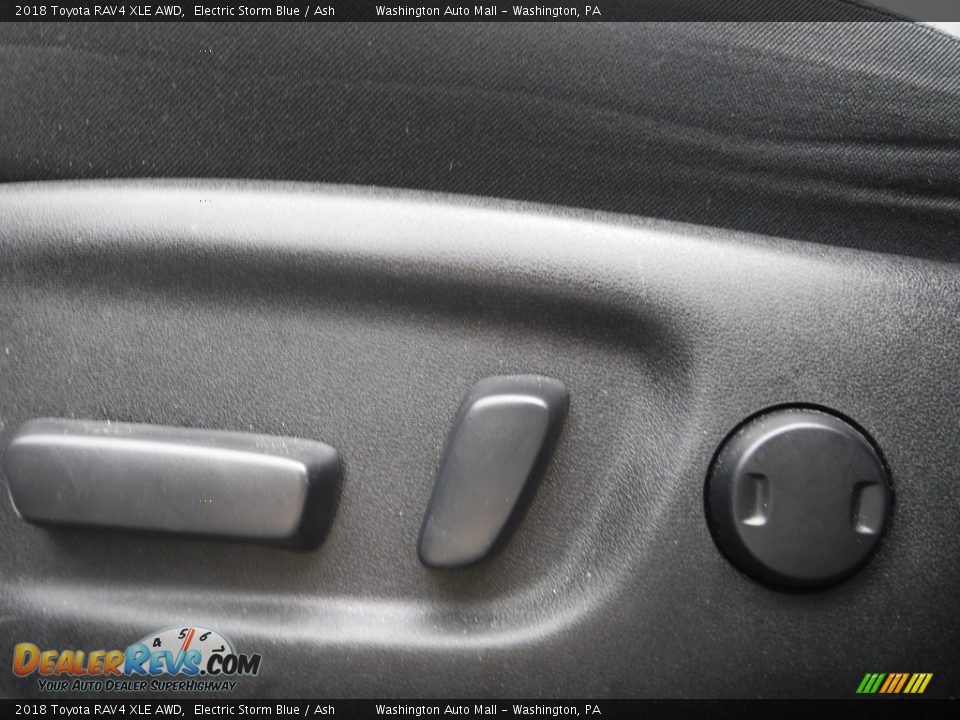 2018 Toyota RAV4 XLE AWD Electric Storm Blue / Ash Photo #22