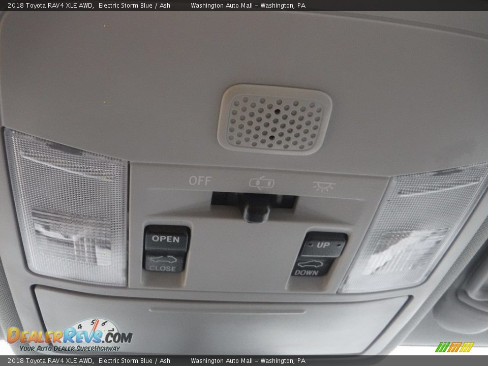 2018 Toyota RAV4 XLE AWD Electric Storm Blue / Ash Photo #23