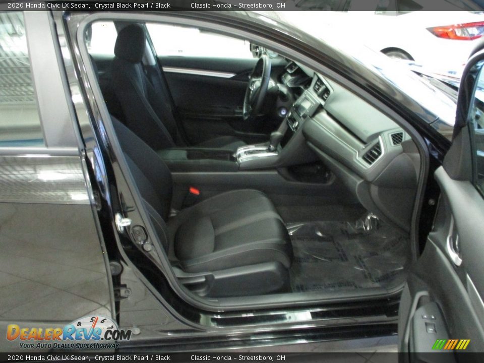 2020 Honda Civic LX Sedan Crystal Black Pearl / Black Photo #17