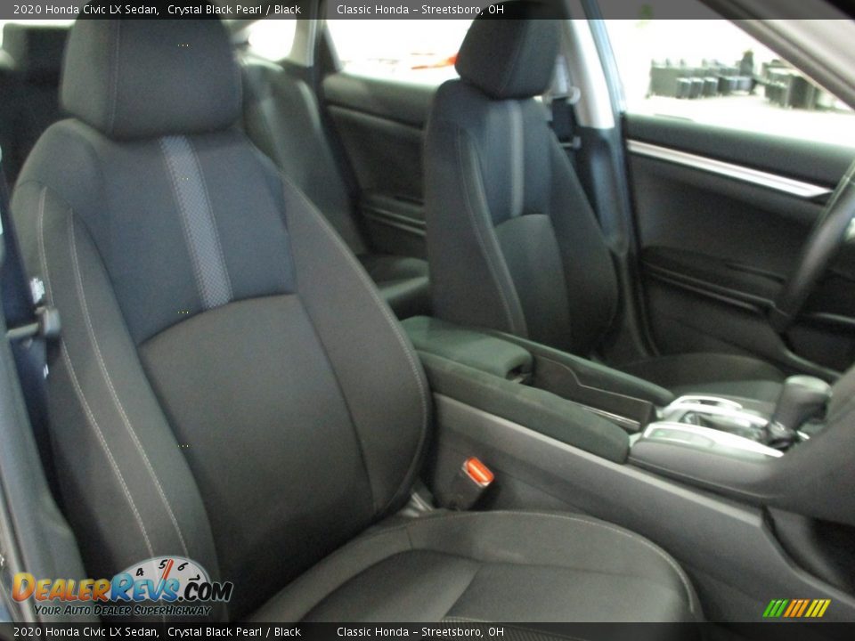 2020 Honda Civic LX Sedan Crystal Black Pearl / Black Photo #18