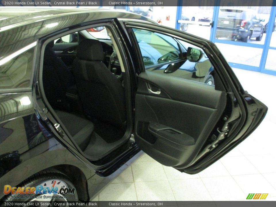 2020 Honda Civic LX Sedan Crystal Black Pearl / Black Photo #20