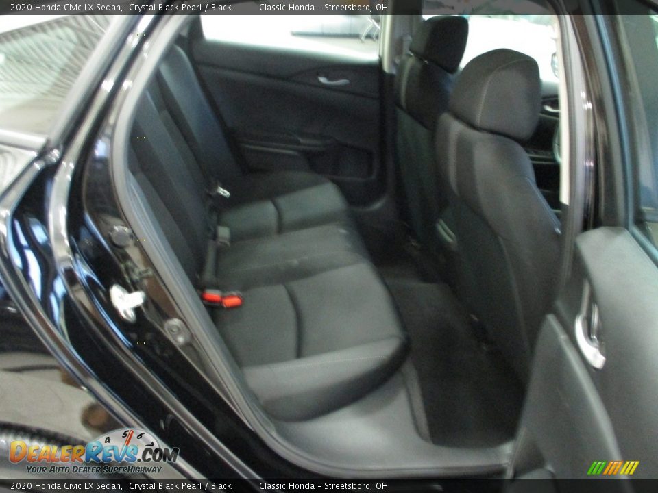 2020 Honda Civic LX Sedan Crystal Black Pearl / Black Photo #21
