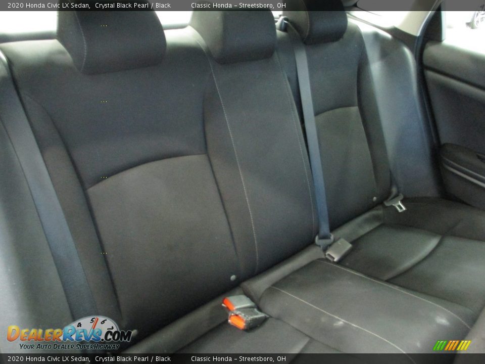 2020 Honda Civic LX Sedan Crystal Black Pearl / Black Photo #22