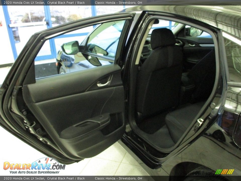 2020 Honda Civic LX Sedan Crystal Black Pearl / Black Photo #23