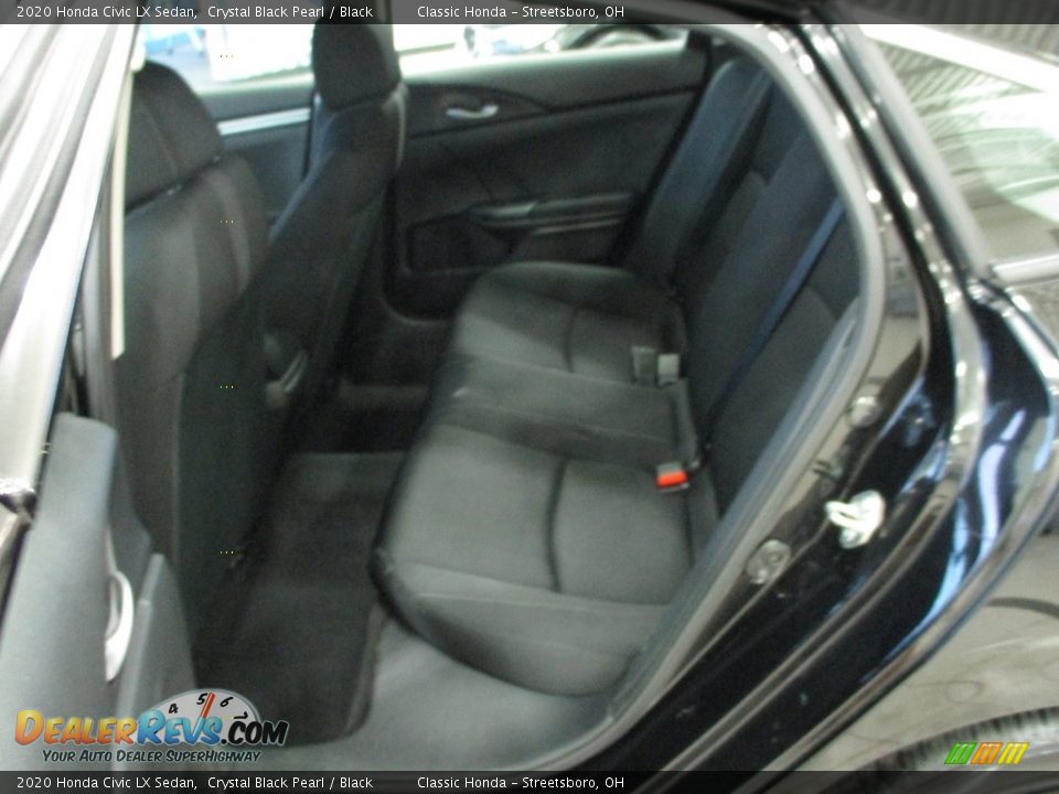 2020 Honda Civic LX Sedan Crystal Black Pearl / Black Photo #24
