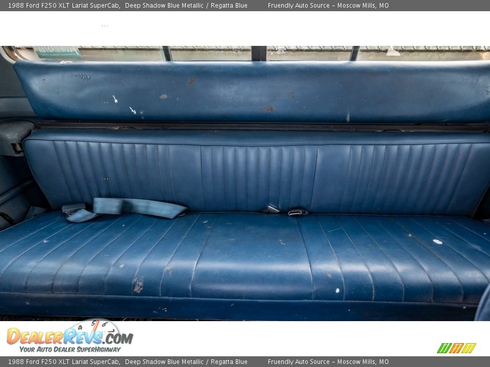 Rear Seat of 1988 Ford F250 XLT Lariat SuperCab Photo #21