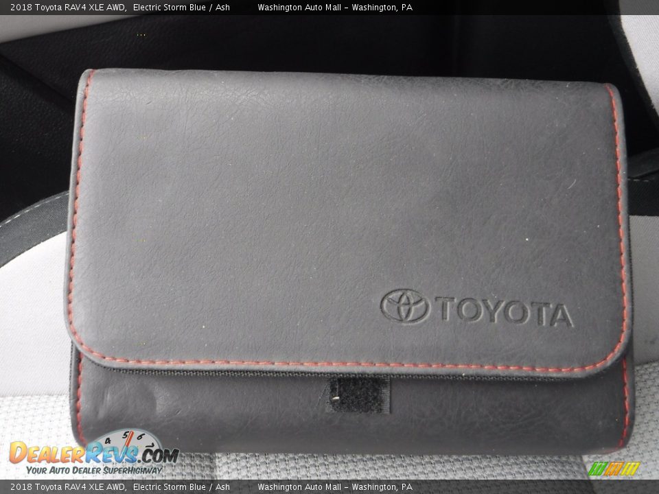 2018 Toyota RAV4 XLE AWD Electric Storm Blue / Ash Photo #31