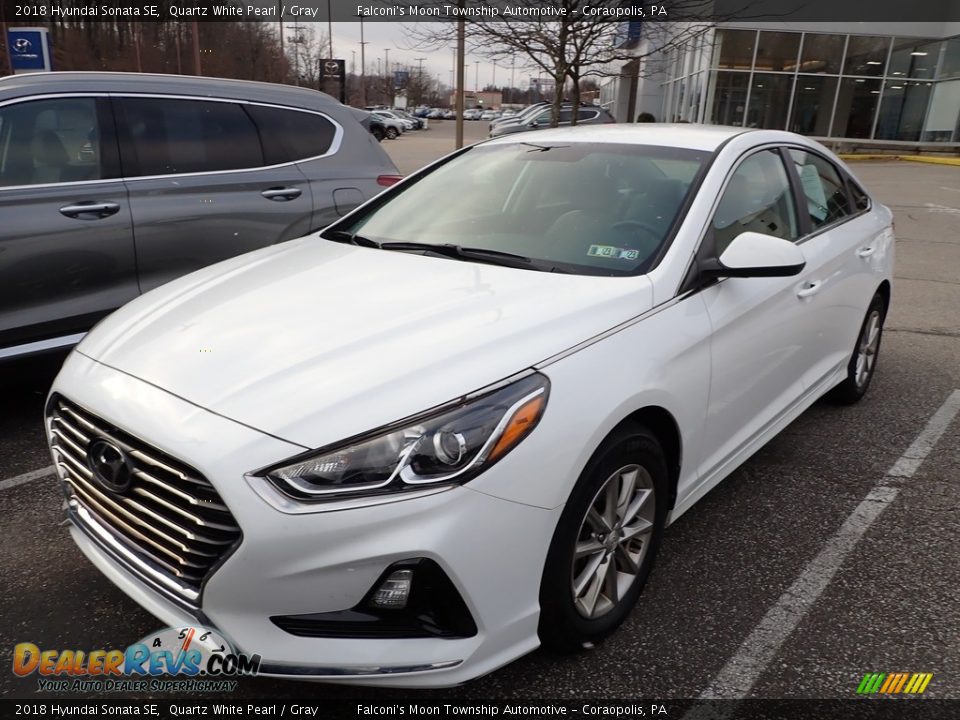 2018 Hyundai Sonata SE Quartz White Pearl / Gray Photo #1