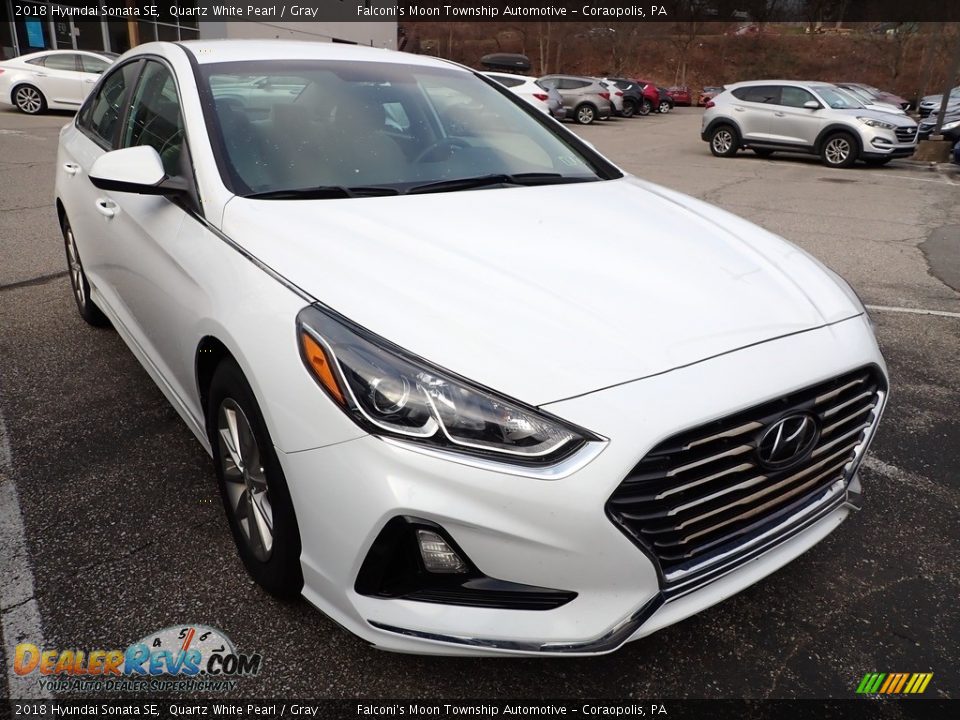 2018 Hyundai Sonata SE Quartz White Pearl / Gray Photo #2
