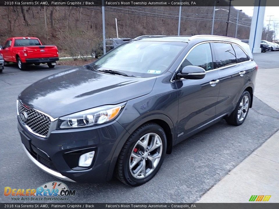 Front 3/4 View of 2018 Kia Sorento SX AWD Photo #7