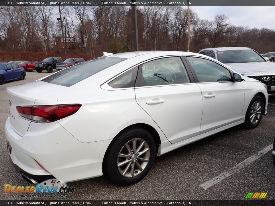 2018 Hyundai Sonata SE Quartz White Pearl / Gray Photo #4