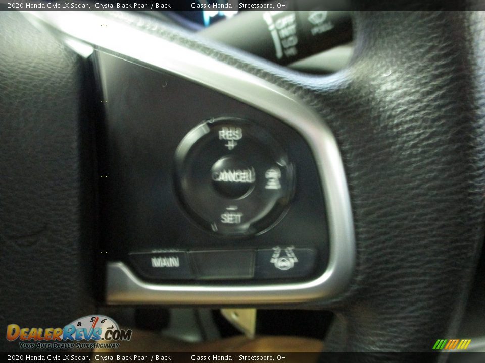2020 Honda Civic LX Sedan Crystal Black Pearl / Black Photo #33