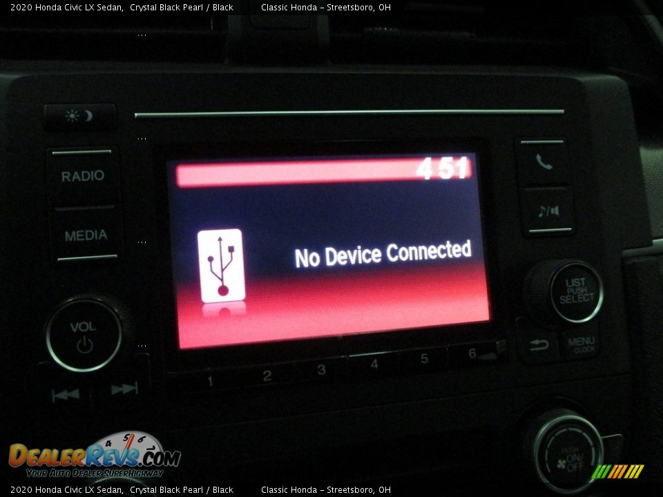 2020 Honda Civic LX Sedan Crystal Black Pearl / Black Photo #36