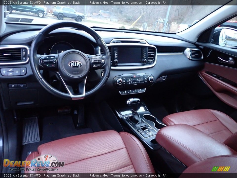 Black Interior - 2018 Kia Sorento SX AWD Photo #21