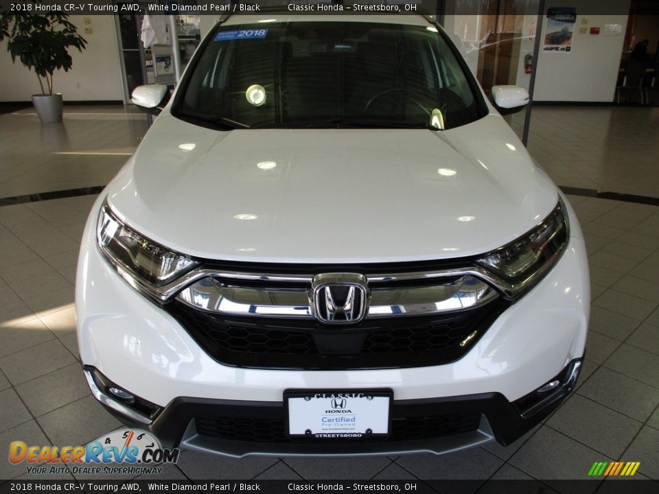 2018 Honda CR-V Touring AWD White Diamond Pearl / Black Photo #2