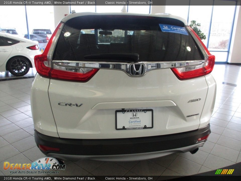 2018 Honda CR-V Touring AWD White Diamond Pearl / Black Photo #8
