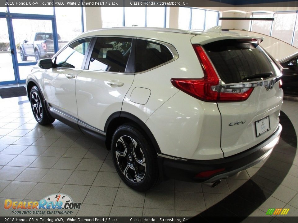 2018 Honda CR-V Touring AWD White Diamond Pearl / Black Photo #9