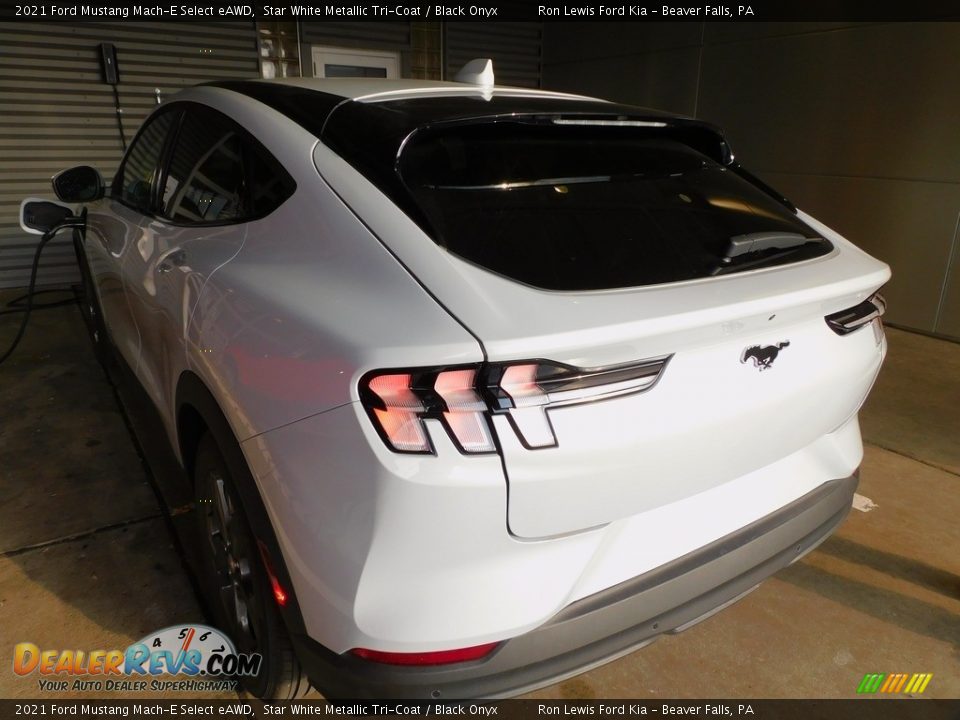2021 Ford Mustang Mach-E Select eAWD Star White Metallic Tri-Coat / Black Onyx Photo #5