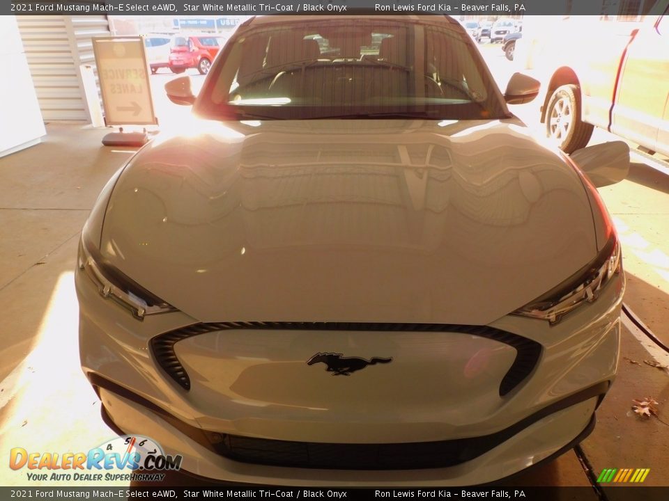 2021 Ford Mustang Mach-E Select eAWD Star White Metallic Tri-Coat / Black Onyx Photo #7