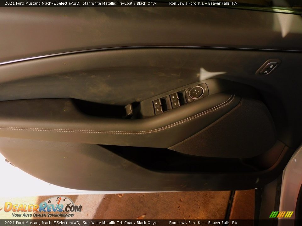 2021 Ford Mustang Mach-E Select eAWD Star White Metallic Tri-Coat / Black Onyx Photo #13