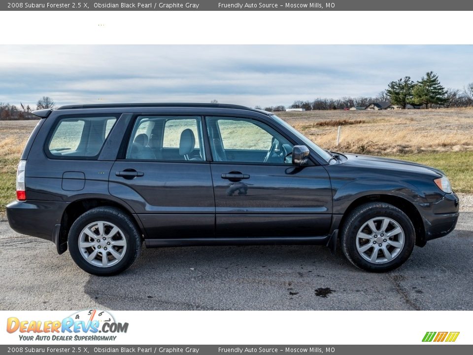 2008 Subaru Forester 2.5 X Obsidian Black Pearl / Graphite Gray Photo #3