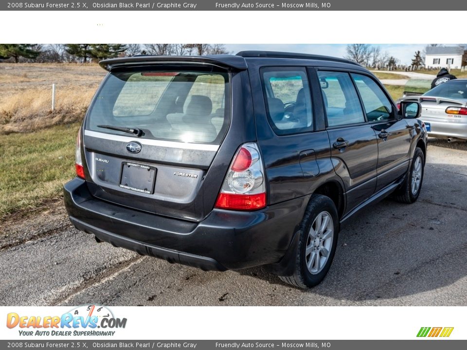 2008 Subaru Forester 2.5 X Obsidian Black Pearl / Graphite Gray Photo #4