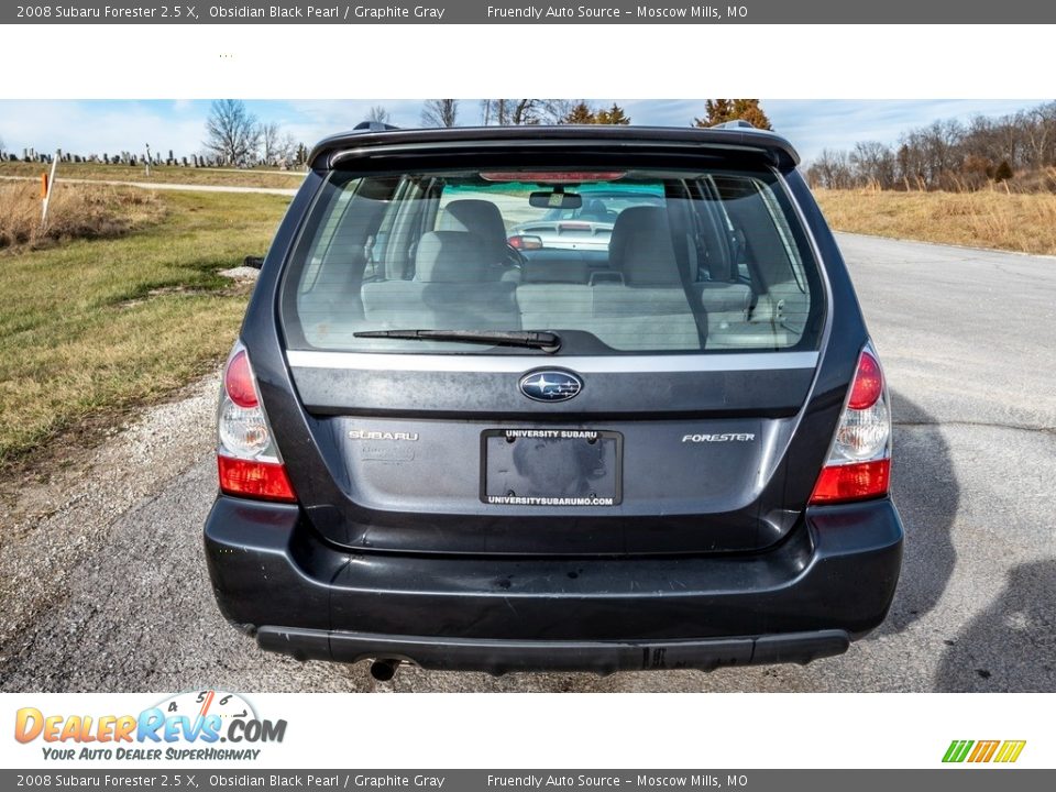 2008 Subaru Forester 2.5 X Obsidian Black Pearl / Graphite Gray Photo #5